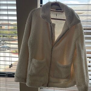 Express Cream Teddy Jacket